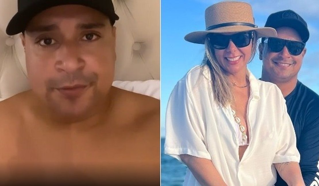 Xanddy revela que já visitou praia de nudismo e leva 'bronca' de Carla Perez: 'Foi quando? Com quem?'