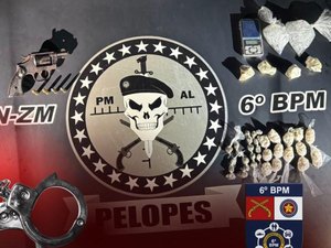 Traficante agride mulher com deficiência é preso com arma e drogas em Porto Calvo