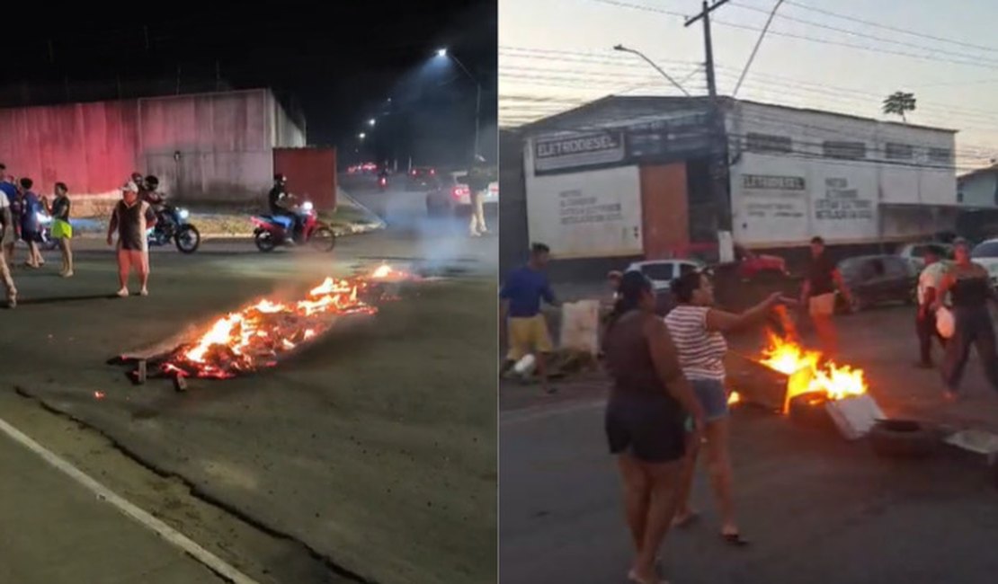 Moradores da Santa Amélia protestam contra falta e má qualidade da água da BRK