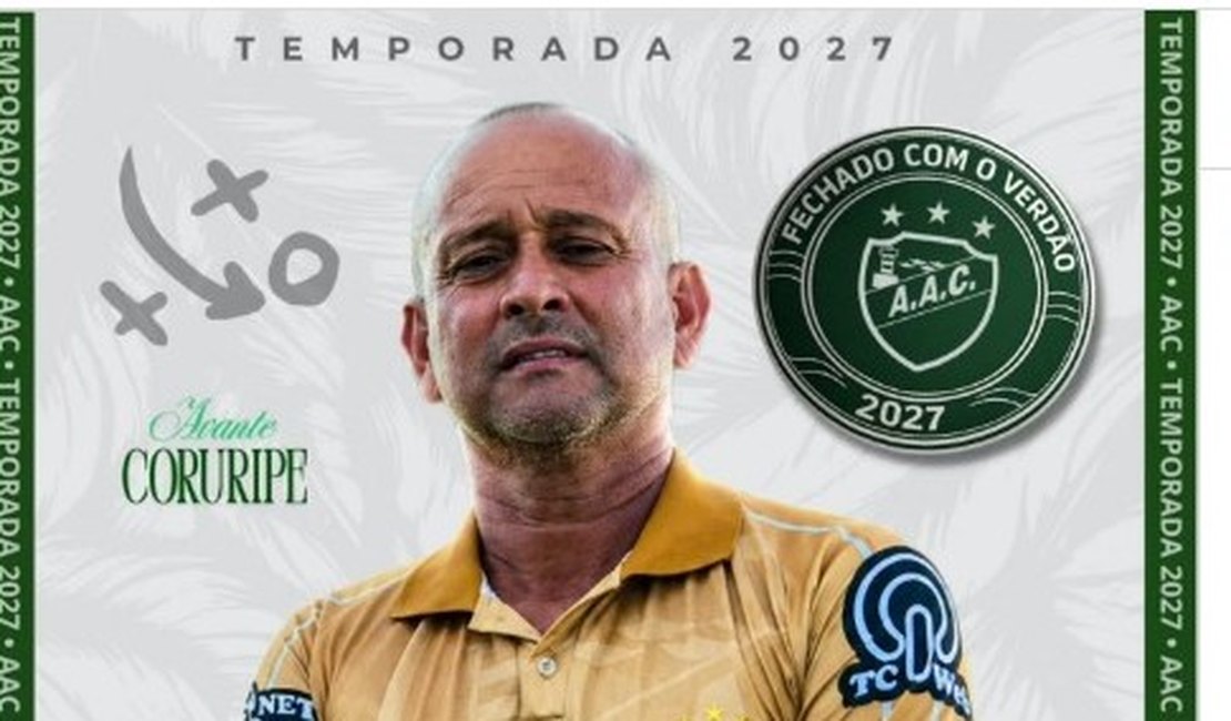 Coruripe anuncia contratação do técnico Jaelson Marcelino para 2027