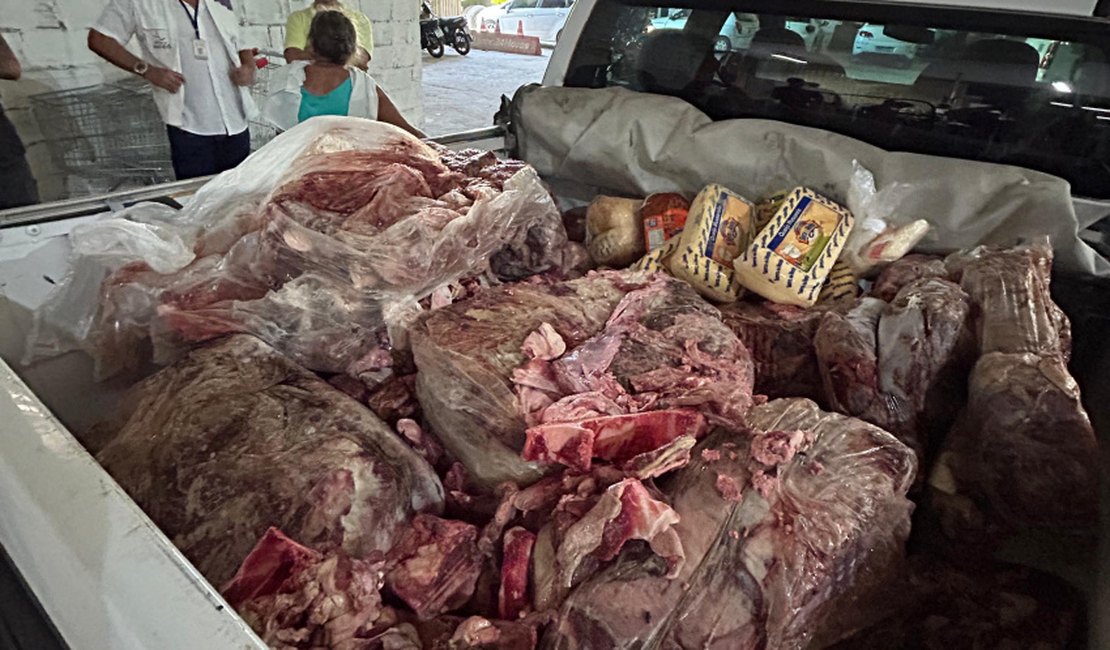 Vigilância Sanitária apreende 500 kg de carnes no Benedito Bentes