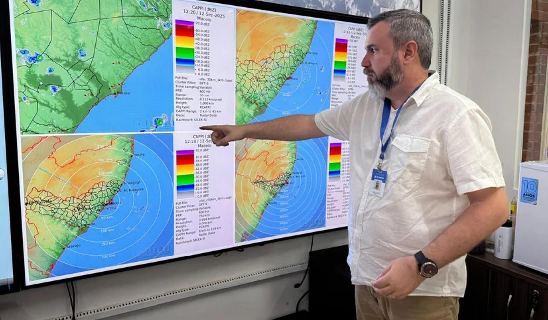 Semarh anuncia Estado de Atenção para chuvas contínuas e risco de alagamentos em Alagoas