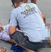 Idoso que se envolveu em acidente com ônibus na AL-110, em Arapiraca, teve a perna esmagada