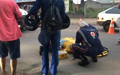 O acidente aconteceu na rua ﻿rua Benjamim Freire de Amorim, Bairro Brasiliana, nas proximidades da Equatorial