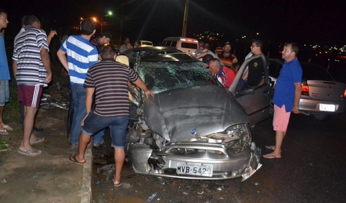Colisão frontal deixa quatro pessoas feridas no interior de Alagoas
