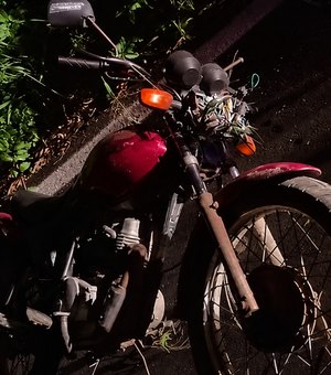 Motociclista fica inconsciente após queda na zona rural de Água Branca