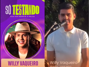 Arapiraquense Willy Vaqueiro é selecionado para participar de programa musical em Fortaleza