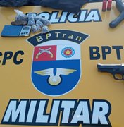 Denúncia leva apreensão de drogas e armas no bairro do Antares