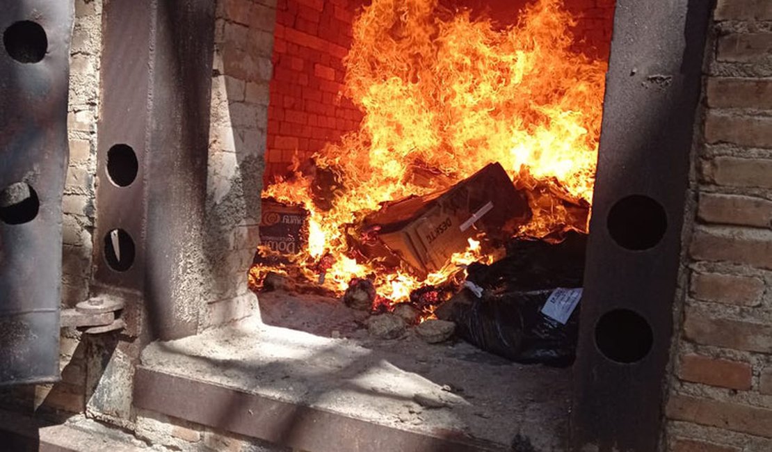Polícia Civil incinera cerca de uma tonelada de drogas em Rio Largo