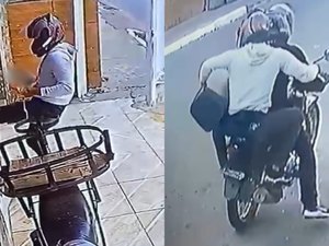 [Vídeo] Depósito de bebidas é alvo de ladrões em plena luz do dia em Maceió