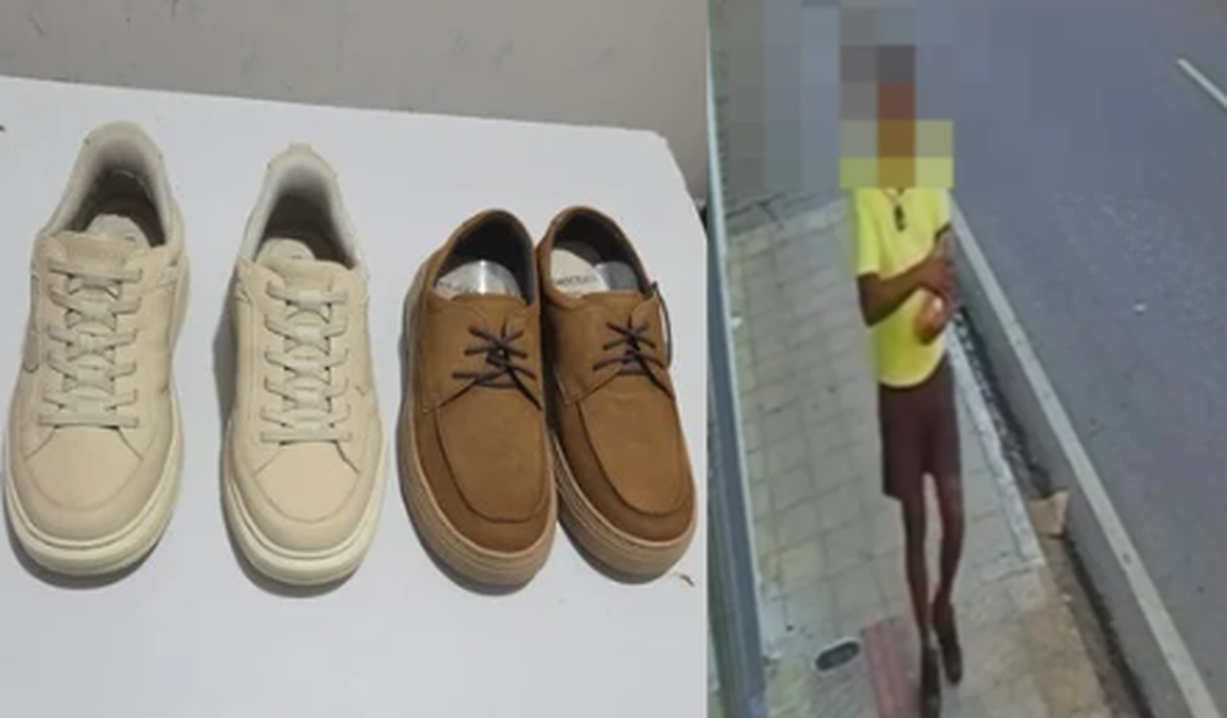 Polícia Militar recupera calçados furtados de loja no Centro de Arapiraca