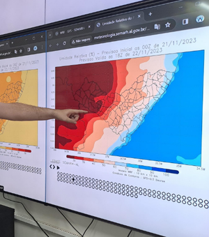 Semarh emite alerta de estado de atenção de baixa umidade do ar em Alagoas