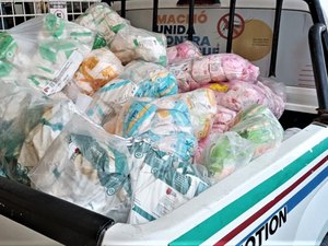 Vigilância Sanitária apreende quase três toneladas de produtos para sorvete e bolo vencidos