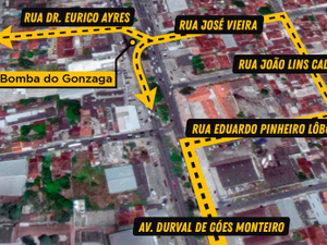 Prefeitura implanta contorno de quadra na Bomba do Gonzaga