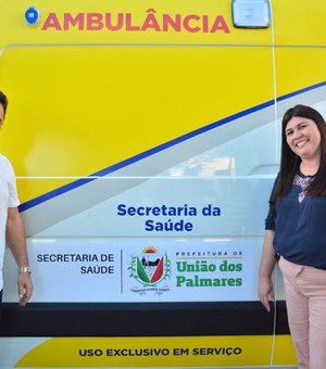 Prefeitura de União dos Palmares recebe mais uma ambulância para saúde pública