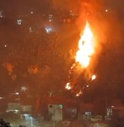 Área de mata no Vale do Reginaldo é atingida por incêndio de grandes proporções