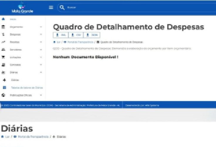 No Sertão, prefeitura “some” com dados do Portal da Transparência