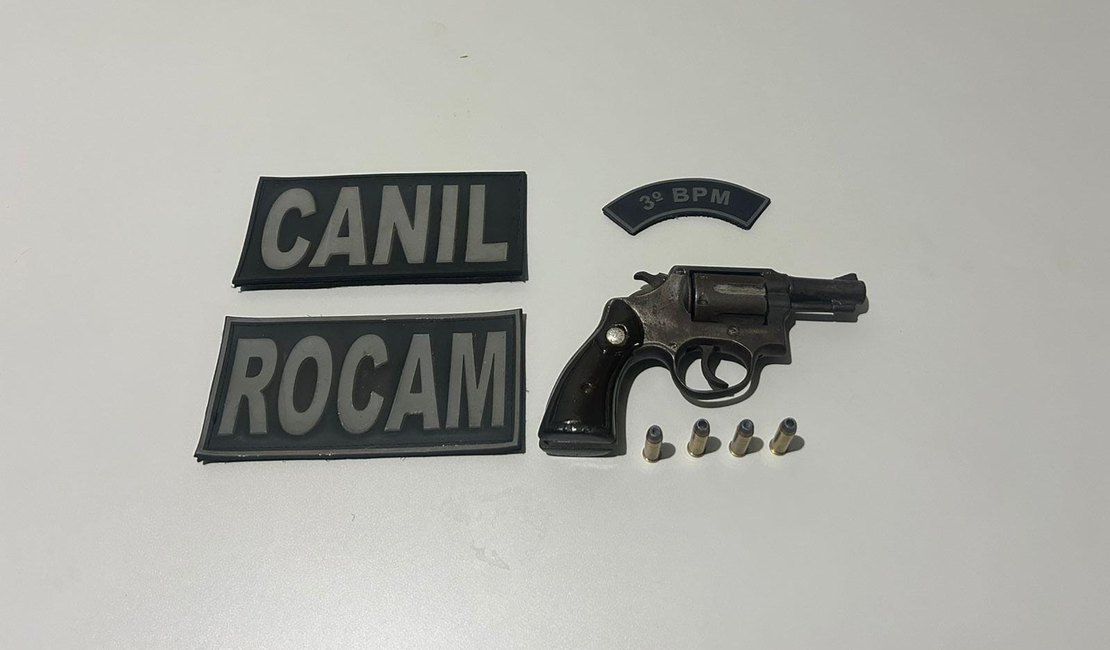 Mulher é presa com revólver durante abordagem policial em Arapiraca