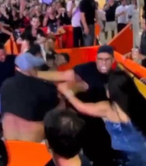 Imagens registram briga generalizada durante show no Jaraguá
