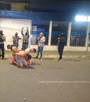 Mega operação policial impede criminosos de um assalto simulado a banco no Centro de Arapiraca