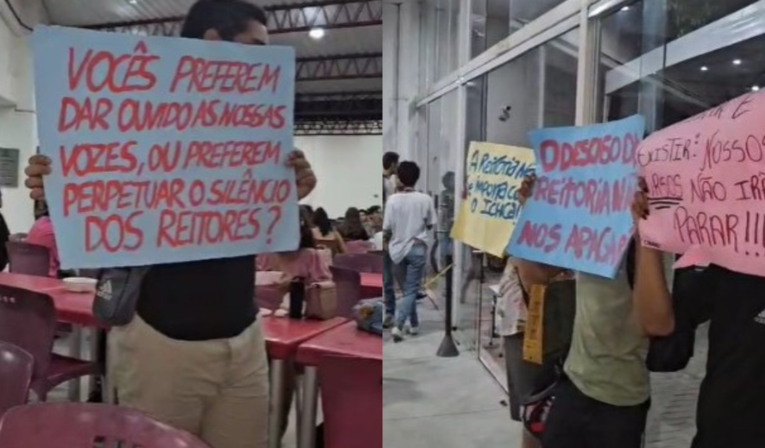 Estudantes da Ufal protestam contra a entrada da PM após repercussão de violência em instituto