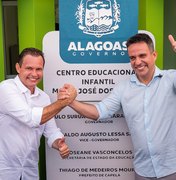 Em Capela, governador entrega creche, autoriza pavimentação e anuncia investimentos em saneamento