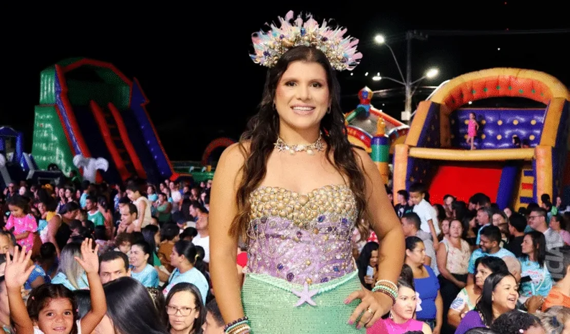 Prefeita Marcela Gomes lidera grande Festas das Crianças em Novo Lino