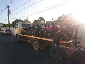 Operação conjunta recolhe 22 veículos e autua 69 condutores