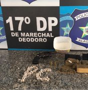 Polícia prende seis pessoas por tráfico e apreende drogas e arma de fogo