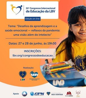 Inscrições abertas para o 24º Congresso Internacional de Educação da LBV