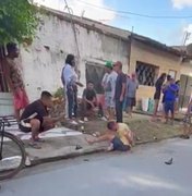 Suspeito de roubo é contido por populares no Village Campestre, em Maceió