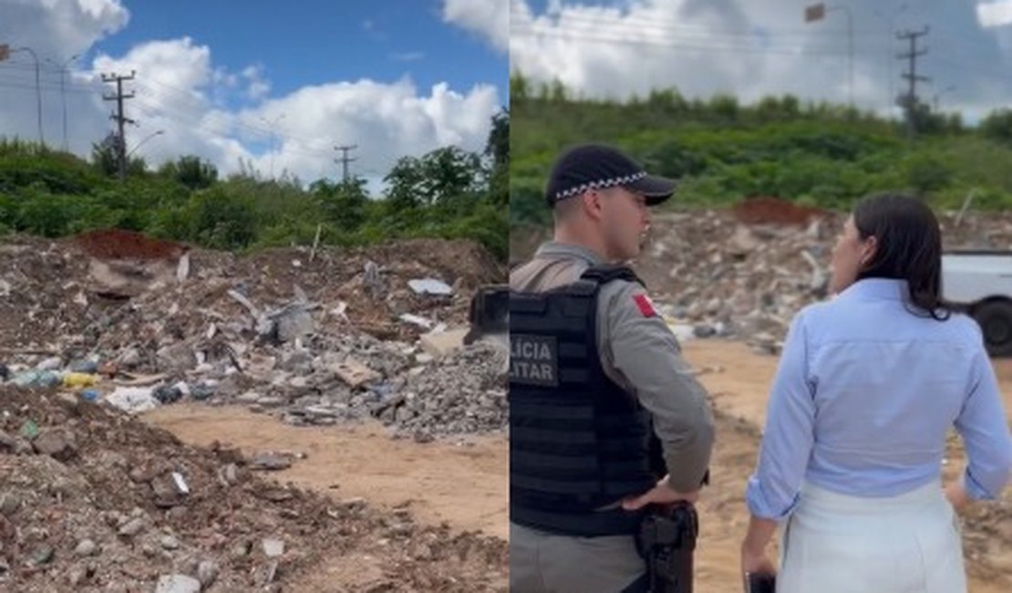 Prefeitura flagra descarte irregular de resíduos e aciona PM em Arapiraca