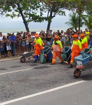 Prefeitura intensifica limpeza na orla durante e após desfile de 7 de setembro