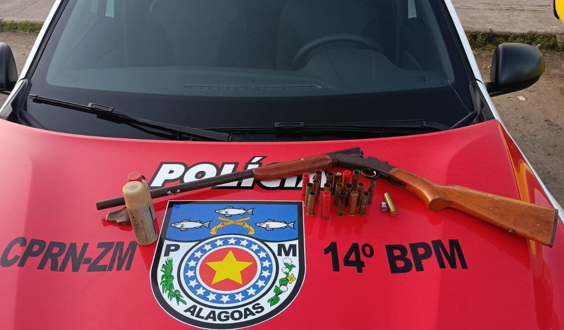 Homem é detido por posse ilegal de arma de fogo no município de Jundiá