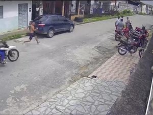 Câmeras de segurança flagram tentativa de homicídio em São Luís do Quitunde