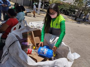 Recicla Maceió recolhe mais de 500 kg de materiais recicláveis no Benedito Bentes