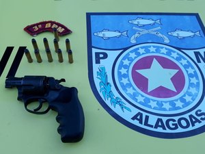 Denunciado por violência doméstica, homem é preso com arma de fogo em Taquarana