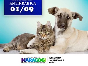 Campanha de Vacinação Antirrábica começa neste sábado em Maragogi