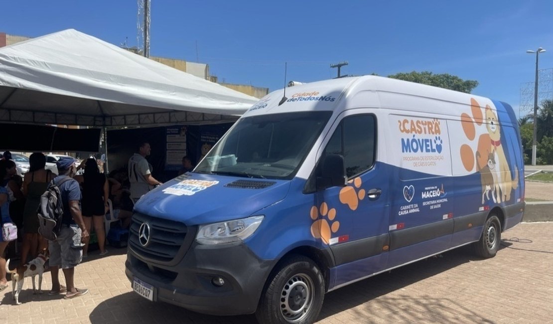 Castramóvel oferece 150 vagas para castração de cães e gatos no Flexal