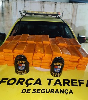 Mais 92 kg de maconha são apreendidos dentro de carro no Benedito