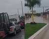 Com rodovia inundada, motoristas fazem fila sem conseguir passar em São Luís do Quitunde