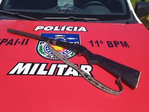Denúncia de disparo de arma de fogo resulta em apreensão de arma