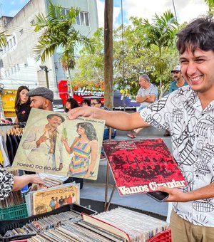De graça na praça: 5ª Feira de Discos de Arapiraca amplia oferta de expositores e bandas