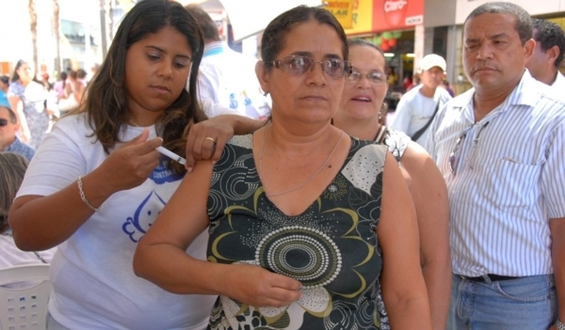 72% do público-alvo já foi vacinado contra o H1N1 em Alagoas