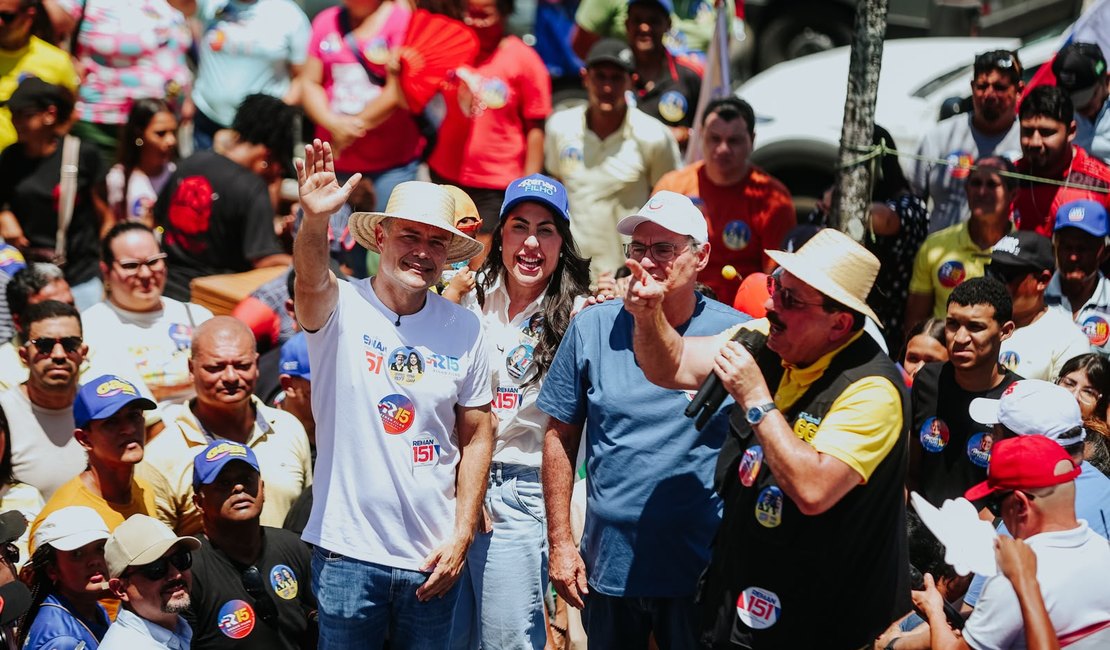 Gabi e GG realizam carreata com Renan Filho e Renan em Rio Largo