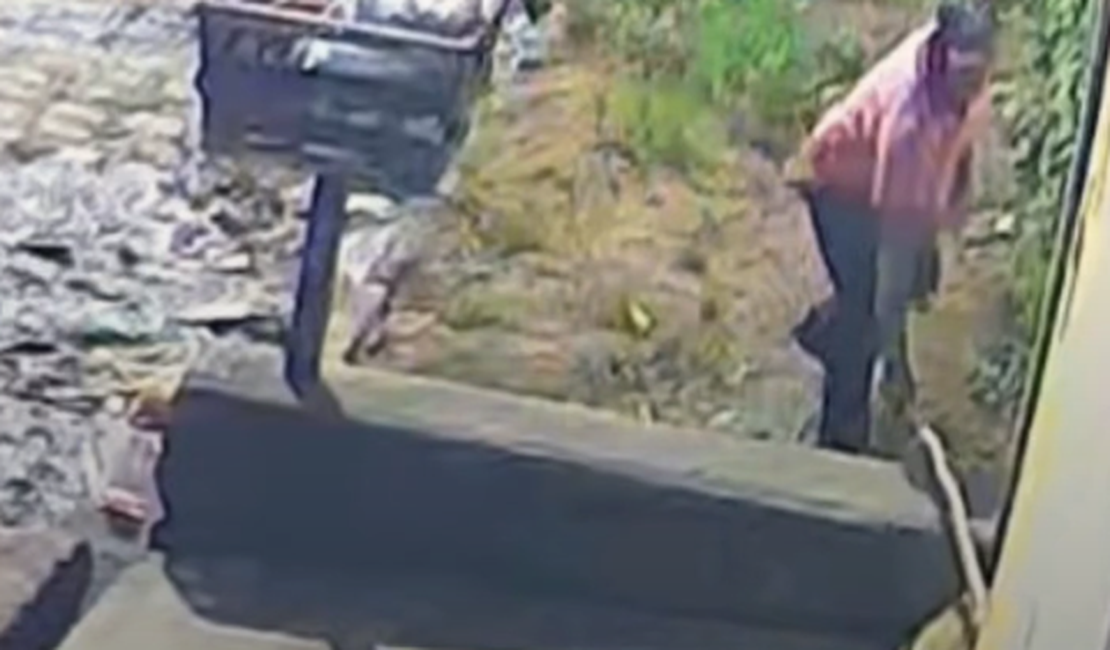 Homem que espancou cachorro com pedaço de pau em Arapiraca é identificado pela polícia