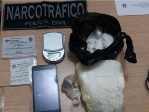 Polícia Civil prende suspeito de enviar grandes quantidades de drogas para AL
