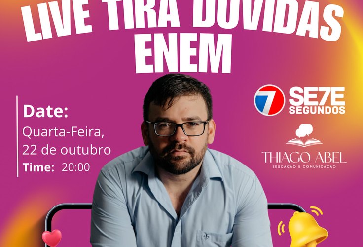 Live especial: tudo o que você precisa saber sobre o ENEM 2025.