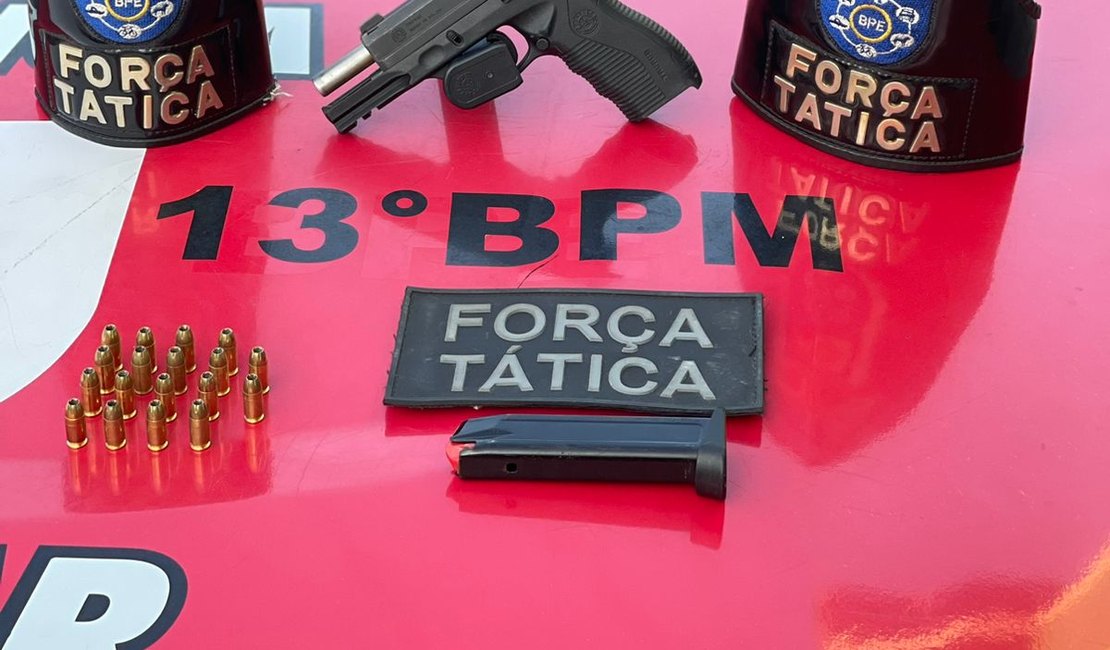 Homem é preso por porte ilegal de arma de fogo no bairro do Feitosa