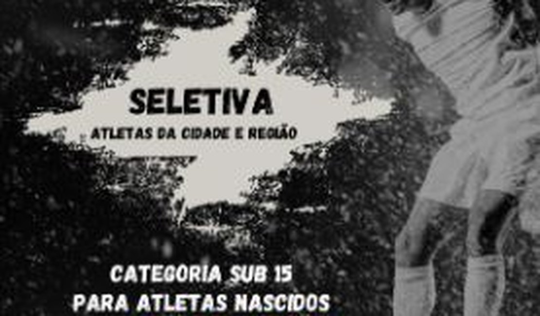 ASA promove seletiva para categoria Sub-15 no próximo domingo (06)